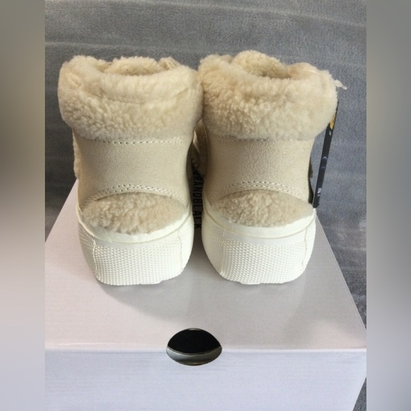 Brandblack Capo Faux Shearling Ankle Sneaker Size 6 - Picture 5 of 13